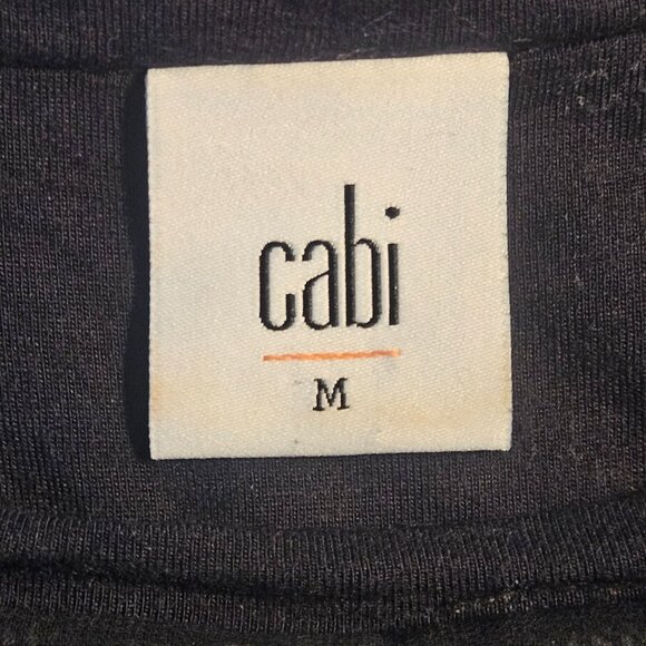 Cabi Women’s Black Sheer Dot Top Med – Minimalist, Light Academia, Layering Pi - Picture 4 of 11